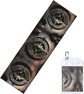 Magical Design Norse Runes Compass Cooling Neck Towels Wraps, Soft Ice Towel