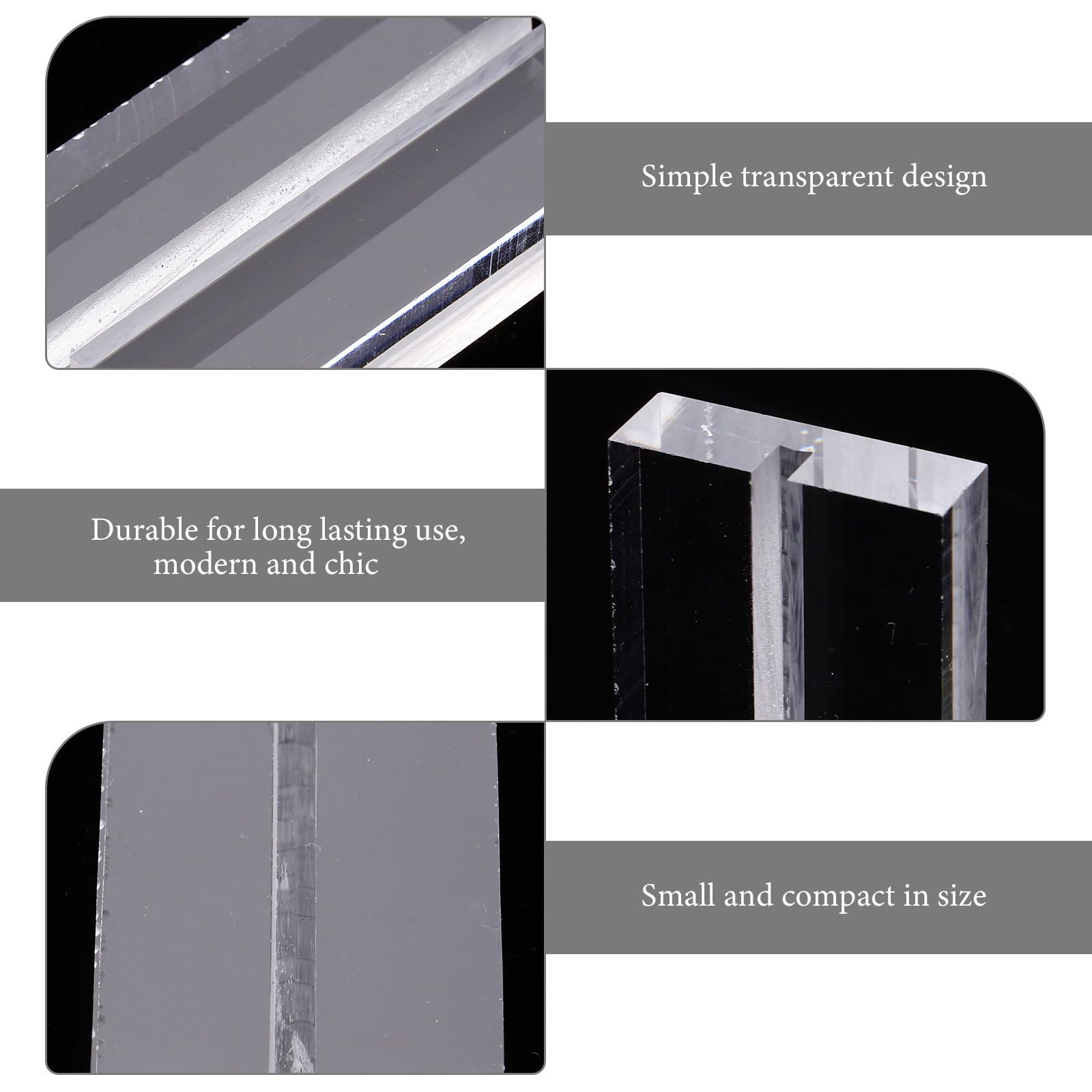 Zerodeko 16 Piezas Soporte Para Tarjetero De Mesa Soporte Para Menú Portanúmeros De Mesa Portafotos Acrílico Portanotas Portaletreros Para Bodas Para Banquetes De Boda y Eventos
