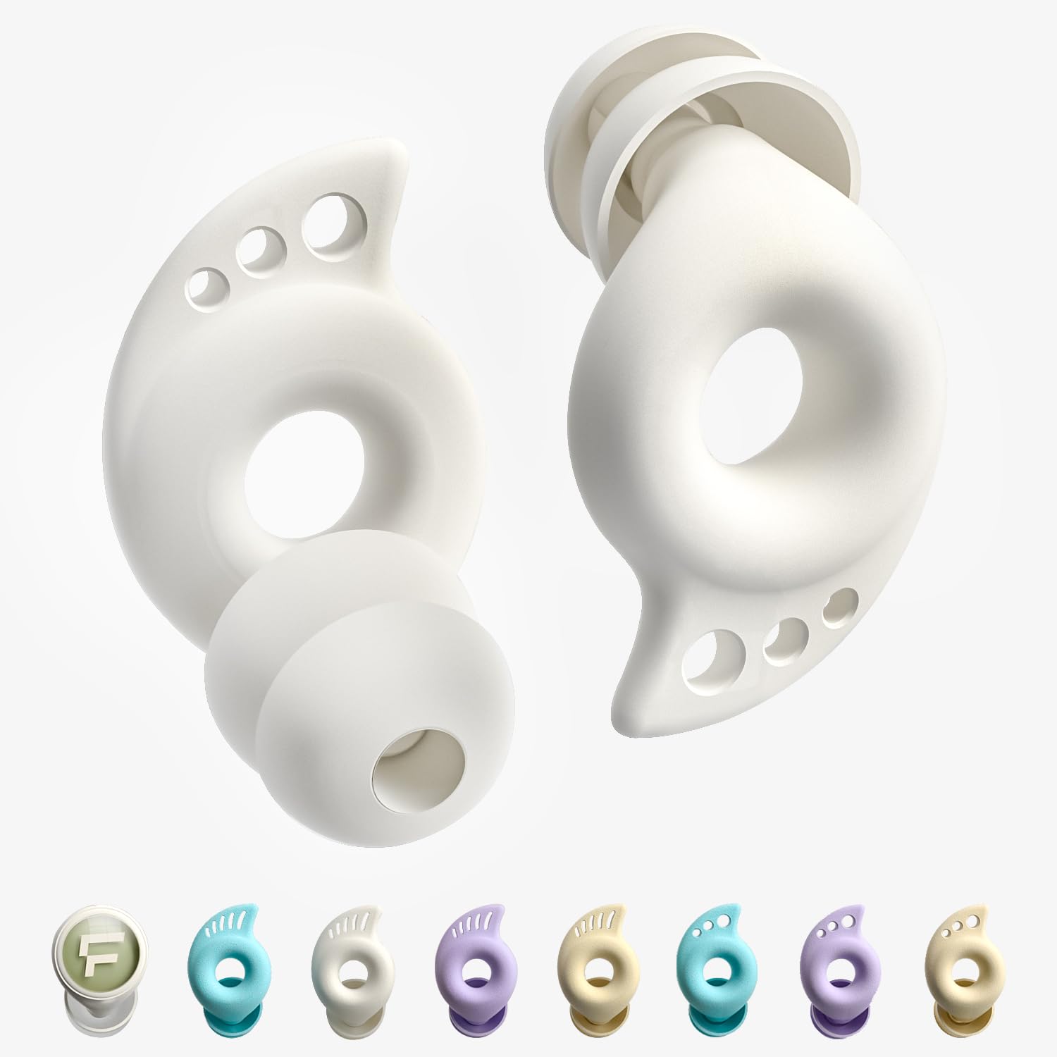FHG SNR-28 NRR-18 - Tapones para los oídos para conciertos, absorción de sonido con nano-microporos, para disfrutar de música de alta fidelidad, ecológicos y agradables al tacto, diseño único para