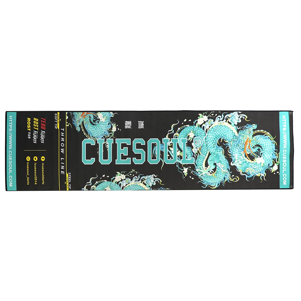 CUESOUL Alfombrilla de Dardos Resistente con diseño de Estilo Chino a la Moda