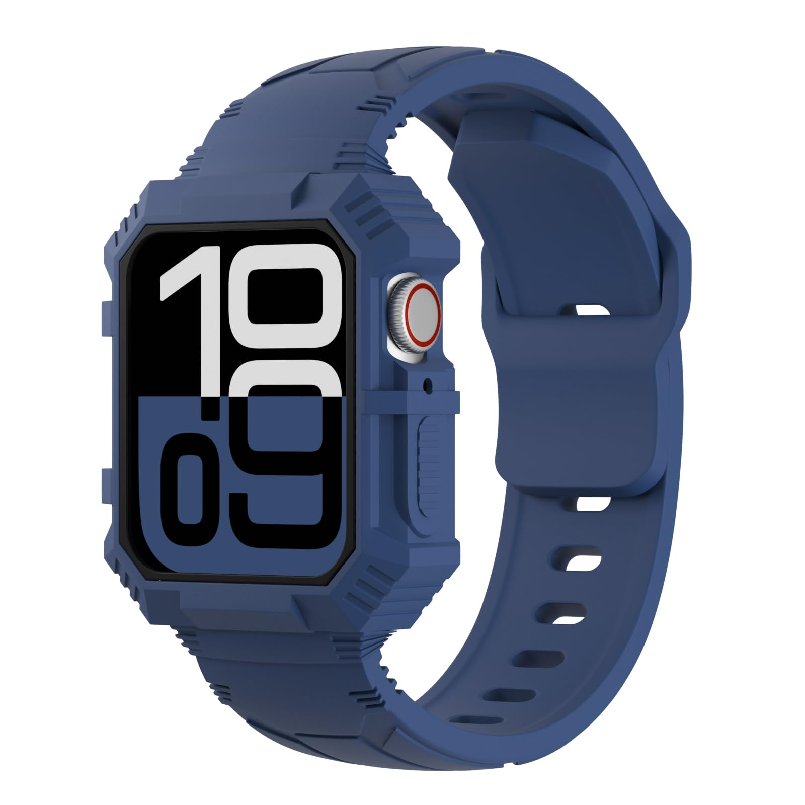 Correa deportiva de silicona resistente con funda compatible con correas de  Apple Watch de 38 mm 40 mm 41 mm 42 mm 44 mm 45 mm 46 mm, correa