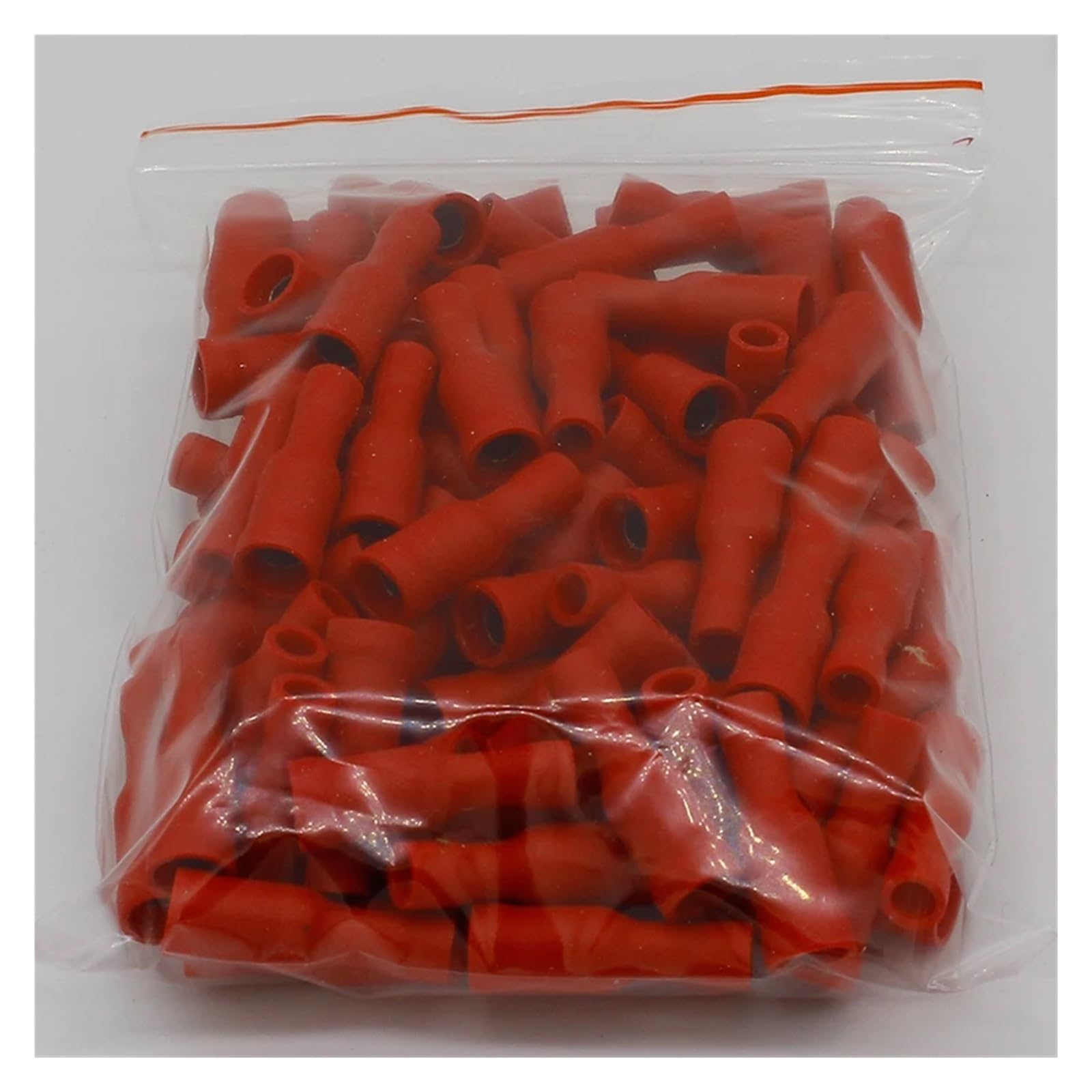 QMKADFQXF FRD1.25-156 FRD1-156 100PCS Shaped Female Insulating Joint Wire Connector Electrical Crimp Terminal AWG22-16 FRD
