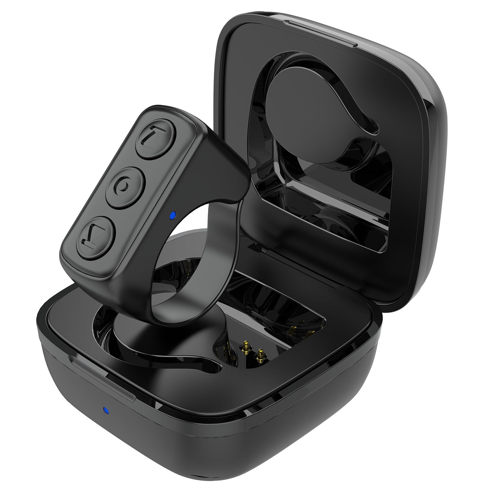 ZTYTO Tiktok Scrolling Ring for iPhone/Android,Bluetooth Page Turner for Kindle App,Remote Control for Camera/Video Recording/Music Player (Black)