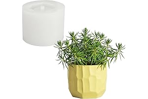 Nicole Flower Pot Silicone Mold for Concrete Candles