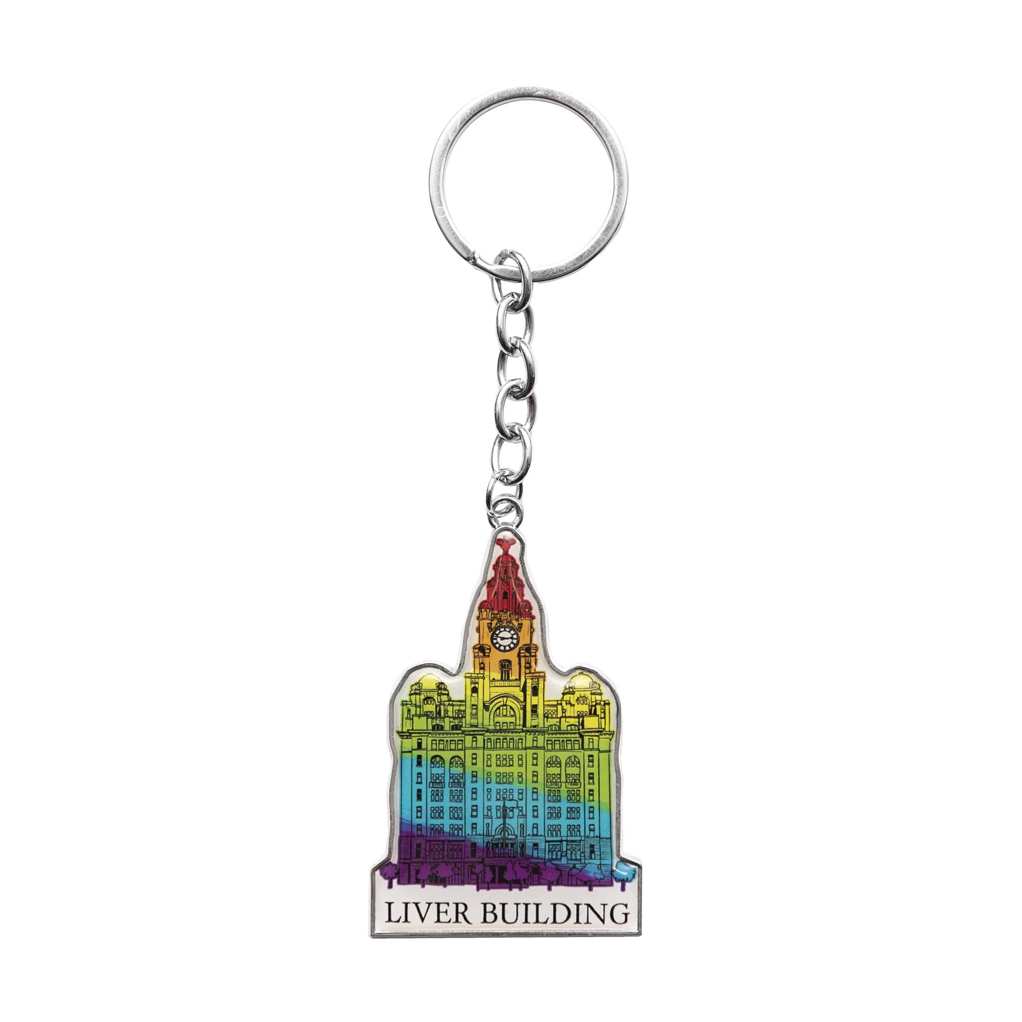 Eurostick Liverpool Big City Liver Bird Building Multi Keyring Keychain Bagcharm (Liver Building Keyring)