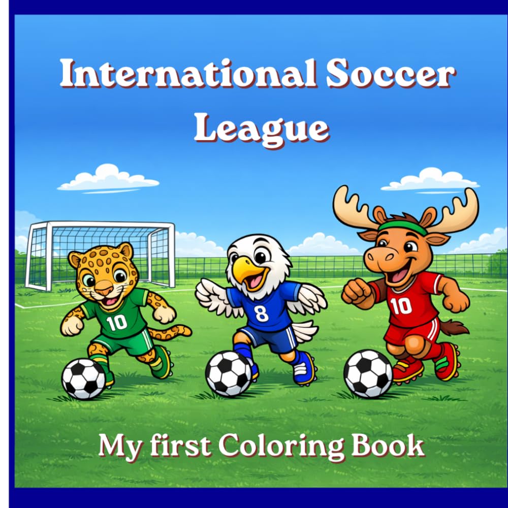 International Soccer League: coloring book
