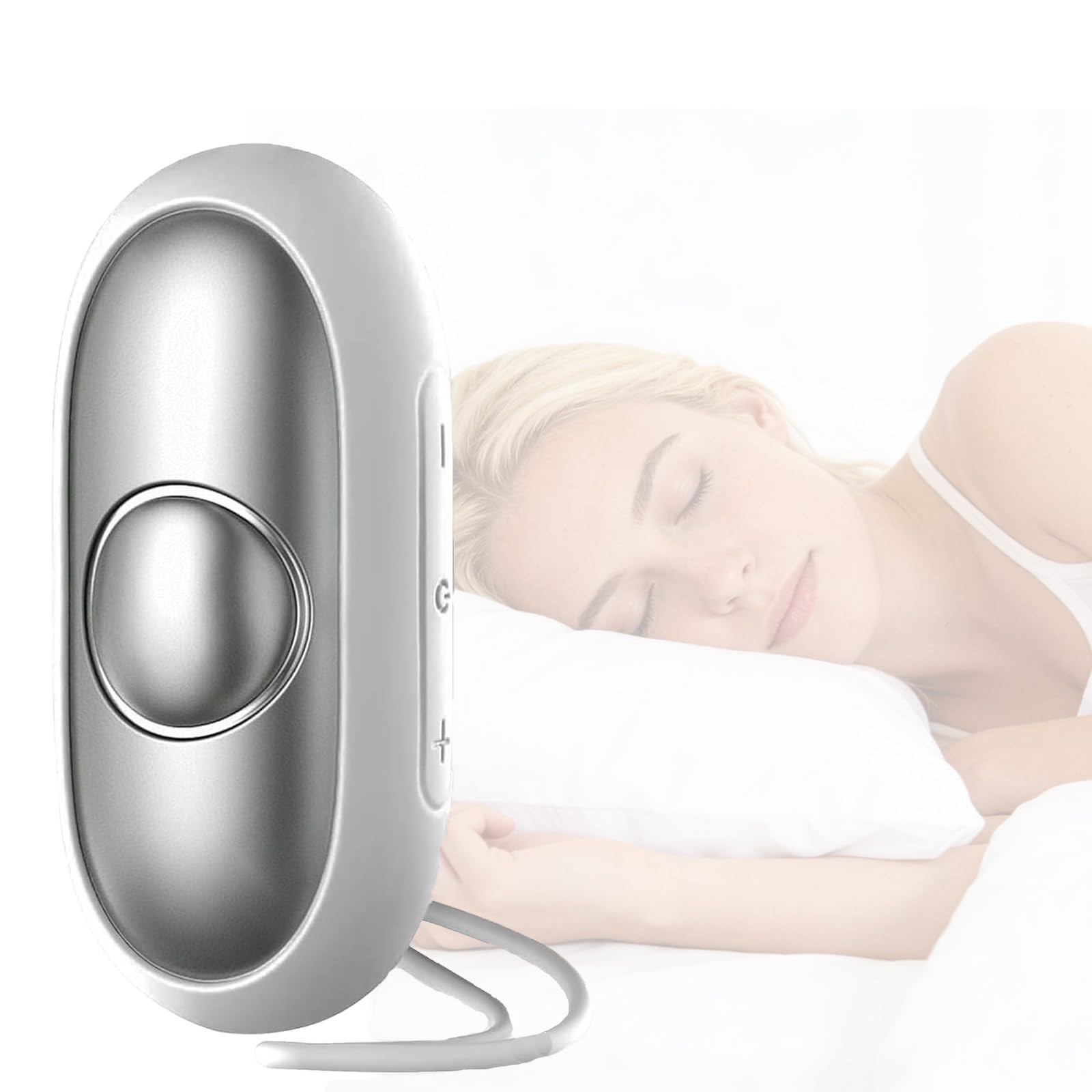Sleep Aid Device, Anxiety Relief for Adults USB Rechargeable Microcurrent Calm Palm Sleep Instrumen, Portable Sleep Aids for Insomnia Relief, Relieve Anxiety and Stress(Silver)