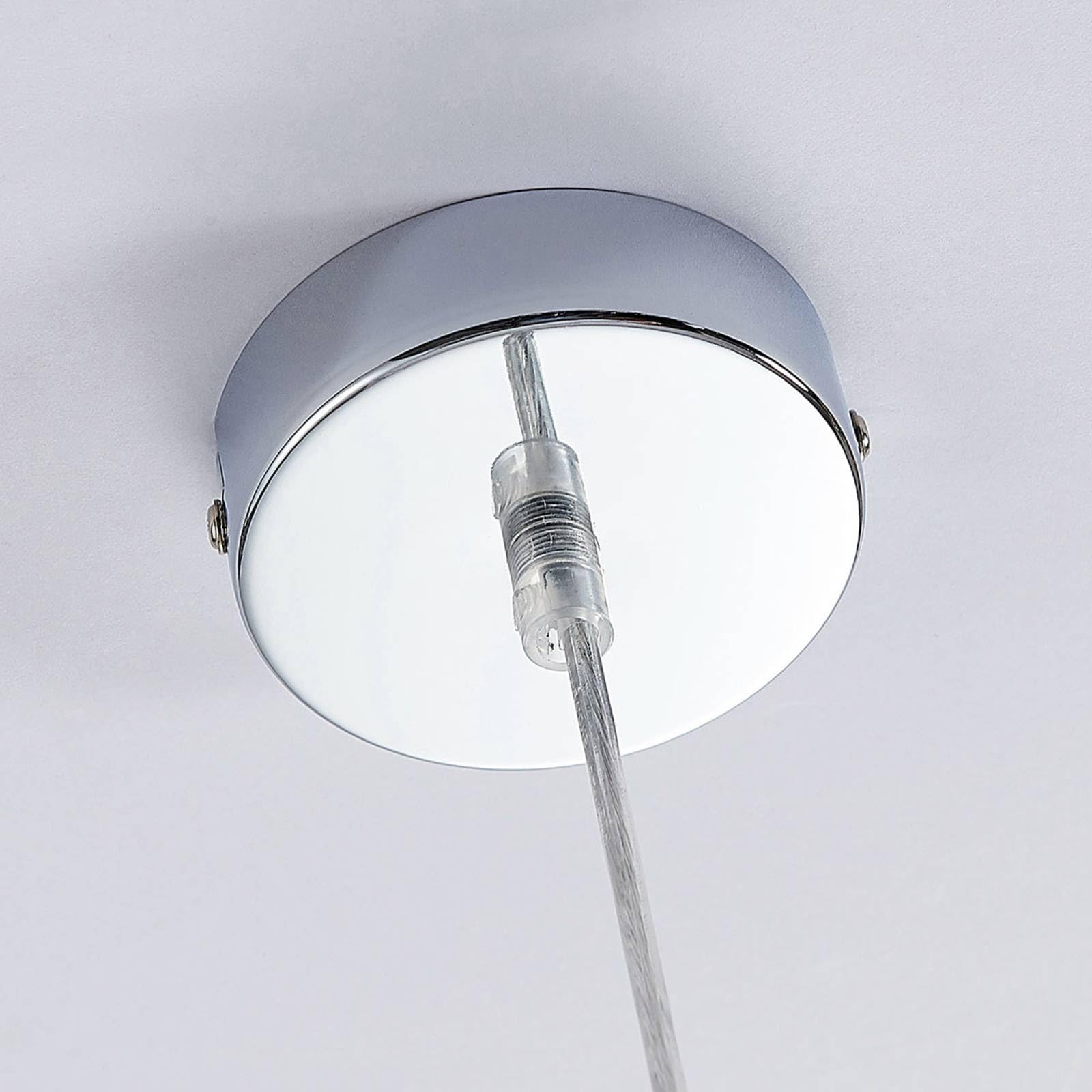 Lindby Lampada a sospensione dimmerabile (Scandinavo) colore Ocra, in Legno ad es. Soggiorno & Sala da pranzo lampada legno soffitto