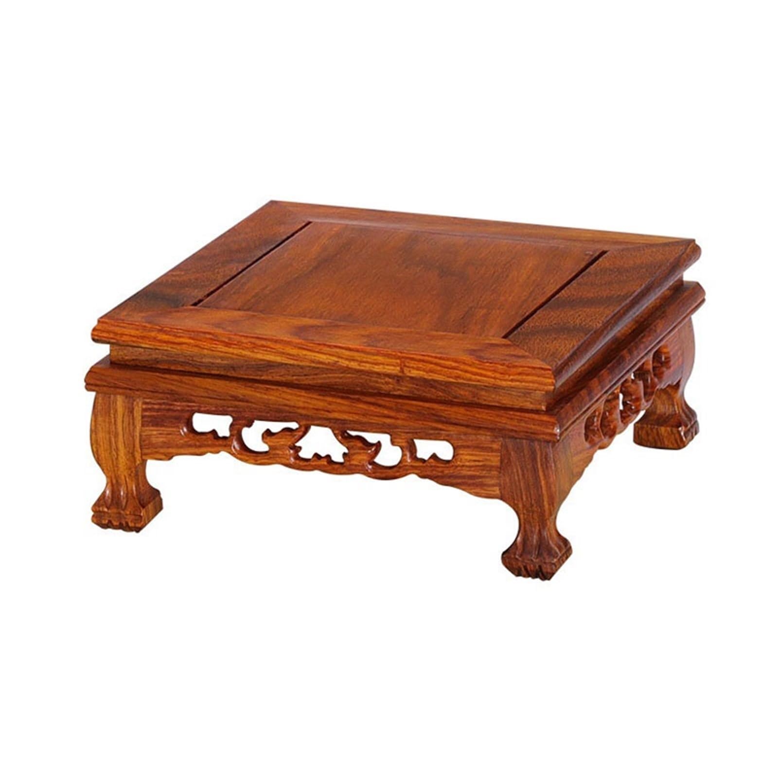Pedestal Square Wooden Vase Base Bonsai Ornament Bracket Decor(Medium)