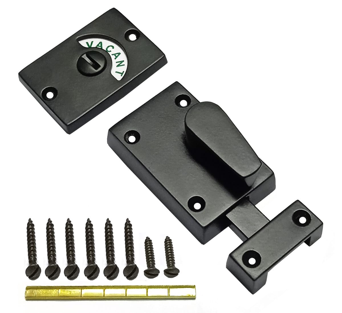 NISHAN Zinc Indicator Bolt Bathroom/Toilet Door Lock, Engaged/Vacant Privacy Latch Black (B0CH17B3LW) Amazon Price History, Amazon Price Tracker