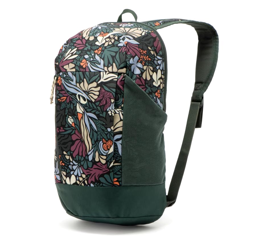 Decathlon Quechua - Sac à Dos de Randonnée 10L Arpenaz 100 - Petit Sac à Dos Ultra Léger - Coloris Blanc et Vert Sauge