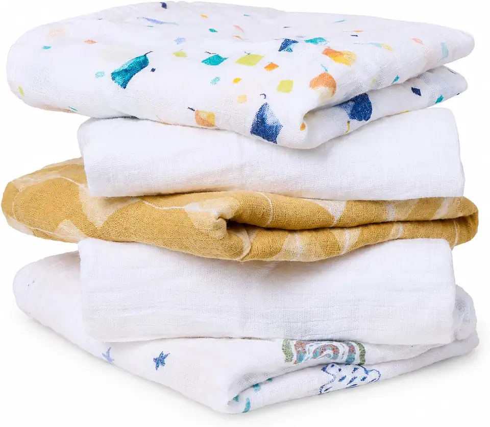 aden + anais Musy Squares - Kite Parade, Pack of 5
