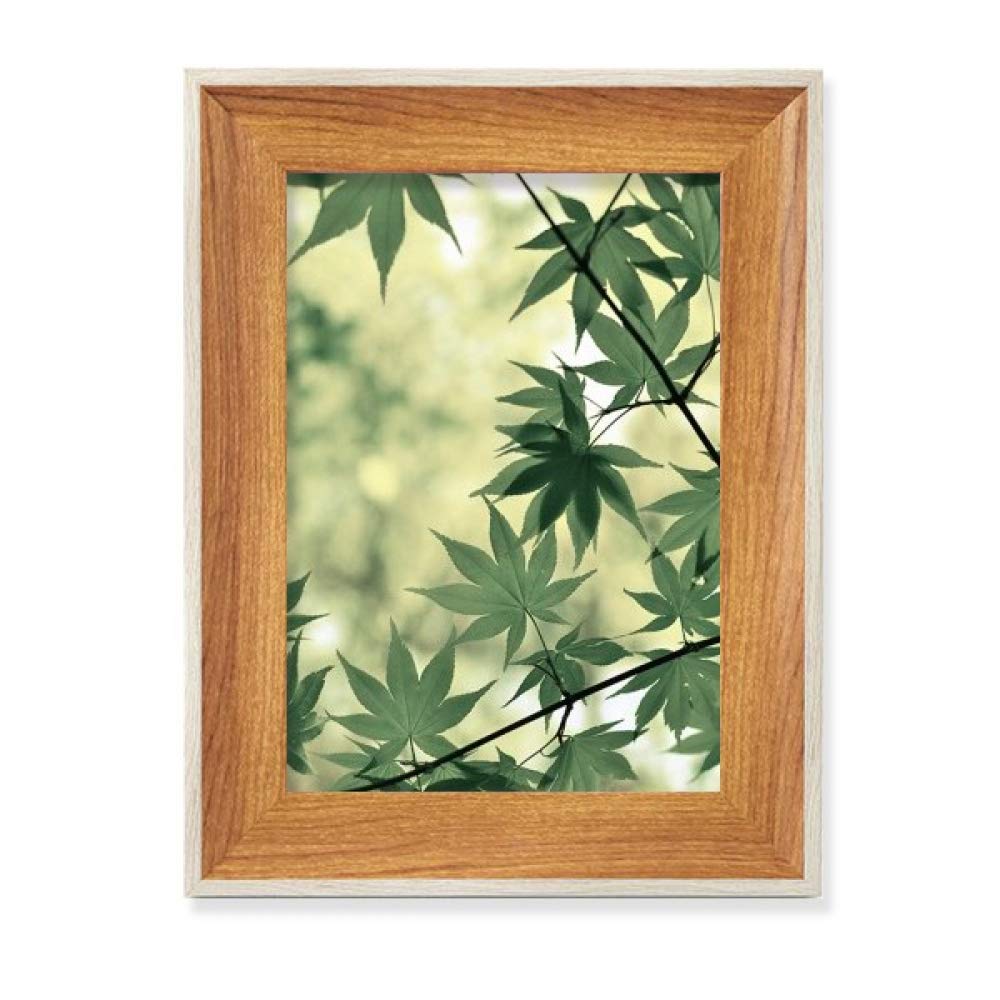 Cadre photo nature en bois Maple Leaf pour bureau et décoration d'art