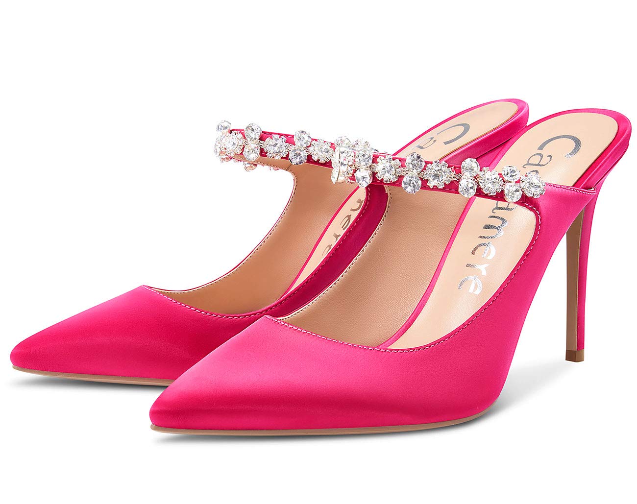 Castamere Scarpe col Tacco Donna Slingback Moda Cristallo Sandali Tacco a Spillo 10CM