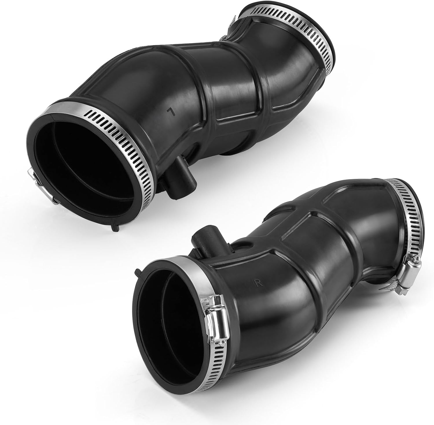 Left + Right Manifold Snorkel Air Box Intake Tube for Yamaha Raptor 660R YFM660R 2001-2005 5LP-14453-00-00 5LP-14454-00-00
