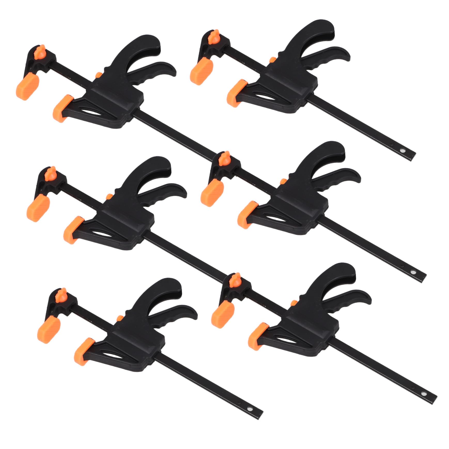Unomor 6pcs Woodworking Bar Clamps Ratchet Clamp Stainless Steel for Pool Cover for Wood Carpenter's Tool