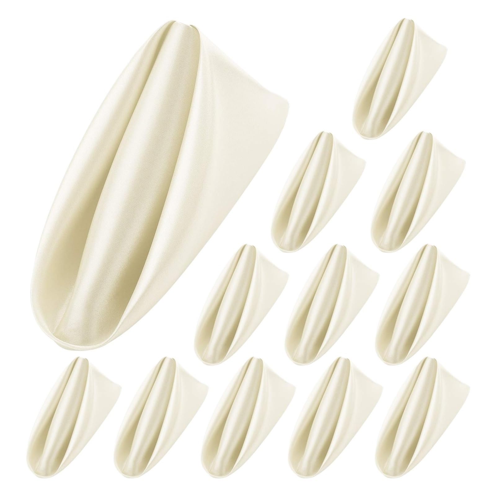Silky Satin Cloth Napkins, Satin Dinner Napkins 36PC Square 30x30cm(Color 11)