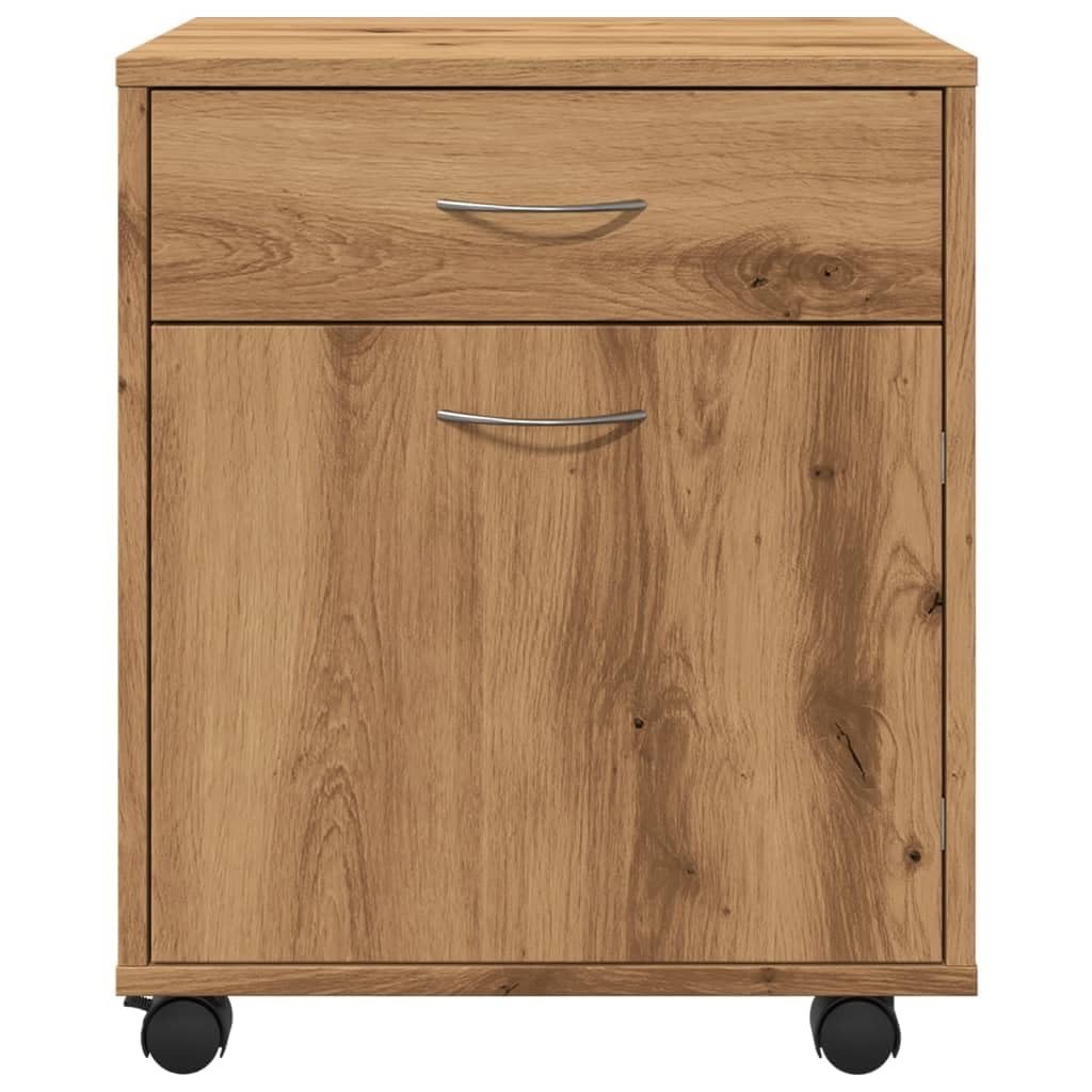 Woonisher Rollcontainer Artisan-Eiche 45x38x54 cm Holzwerkstoff kommoden & sideboards allzweckschrank