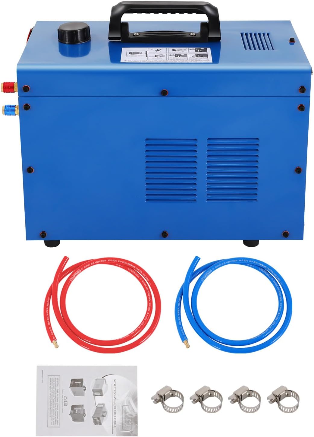 TIG Cooler, Welder Torch Water Cooling system, 10L Capacity Miller WRC-300A 60 Hz Powerful Welding Machine, 7L-12L/min Rated Water Flow Welding Equipment with Flow Alarm