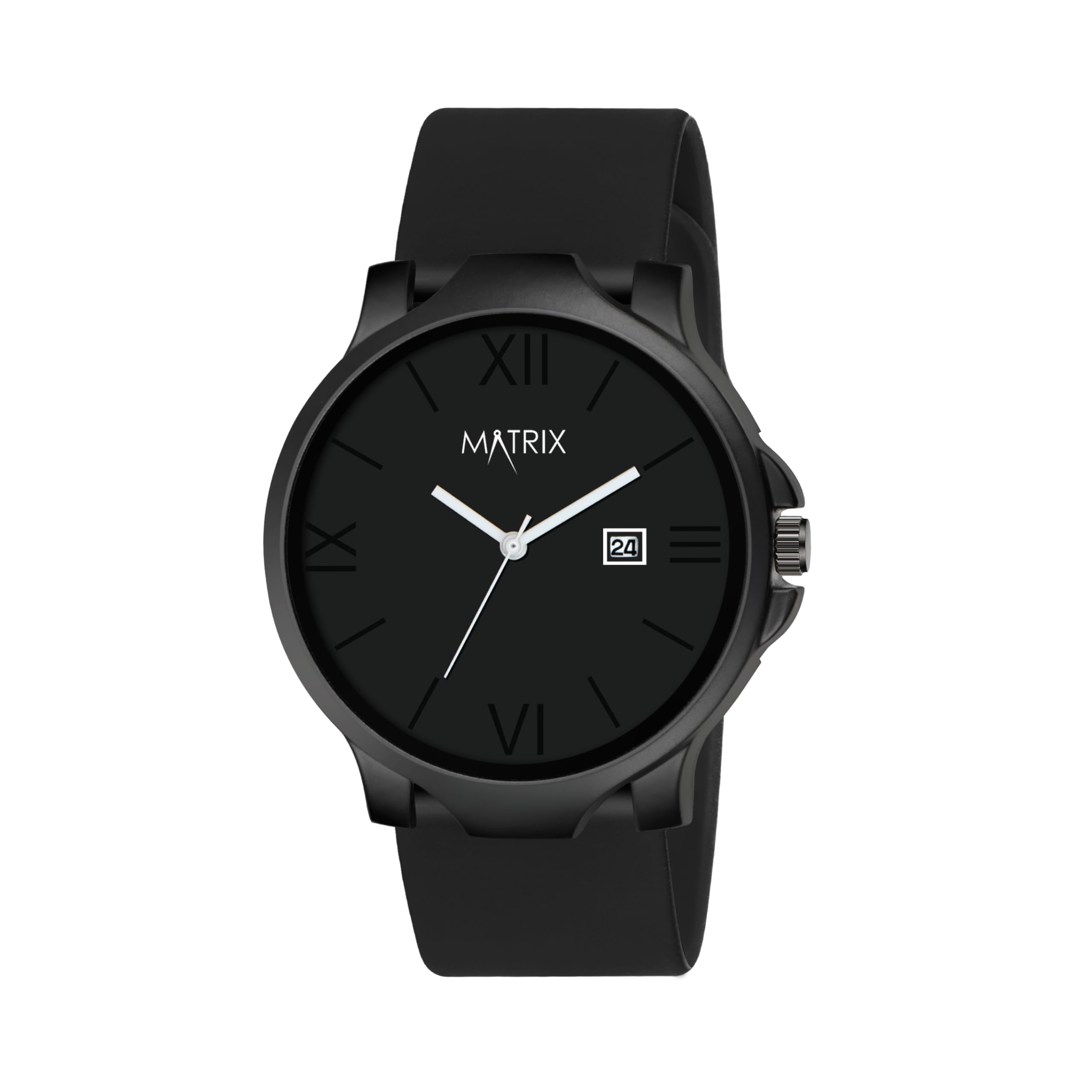 Dark Edition Solid Black Dial with Softest Silicone Strap Analog Wrist Watch for Men & Boys