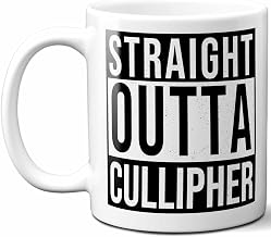 Cullipher Last Name Gift. Personalized, Custom "Straight Outta" Surname Sign Coffee Mug. 11 Ounces.