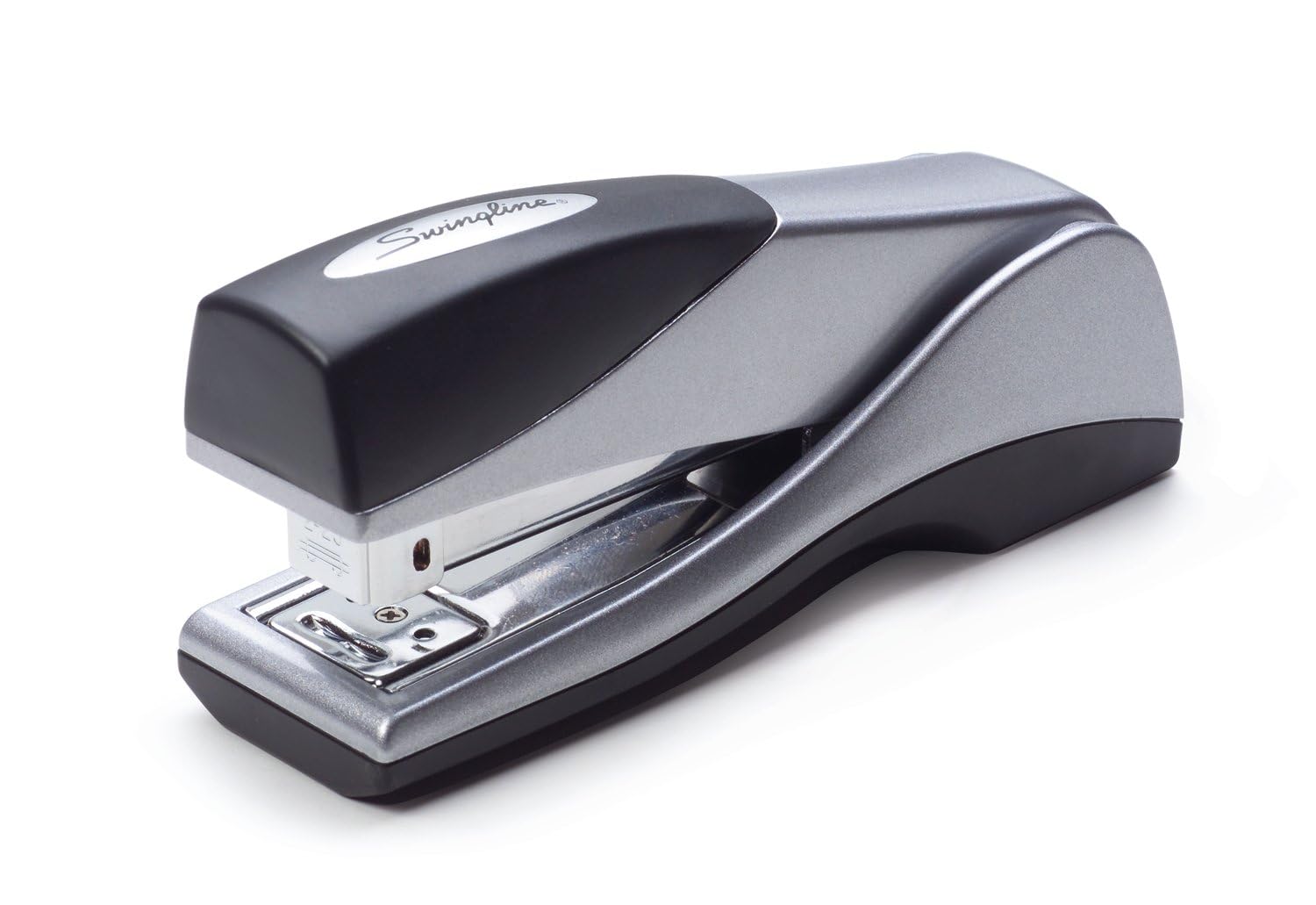 Swingline Stapler, 25 Sheet Capacity, Optima Grip, Jam Free, Compact, Ergonomic Cushion Grip, Metal, Silver (S7087816B)