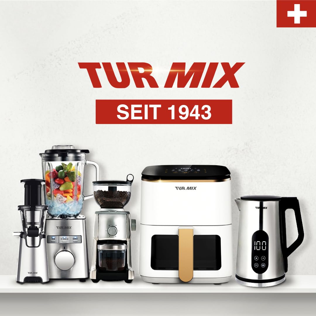 Turmix Espressomaschine TX 590 - Siebträgermaschine Edelsthal, 20 Bar-Kaffeemaschine mit milchschäumer, 17 cm breit, 1350W 1,1L Wassertank, Beheizte Tassenabstellfläche