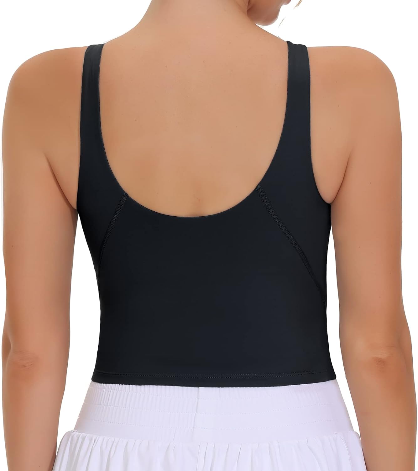 THE GYM PEOPLE Women's Sports Bra Sleeveless Workout Tank Tops Running Yoga Cropped Tops with Removable Padded - Image 2