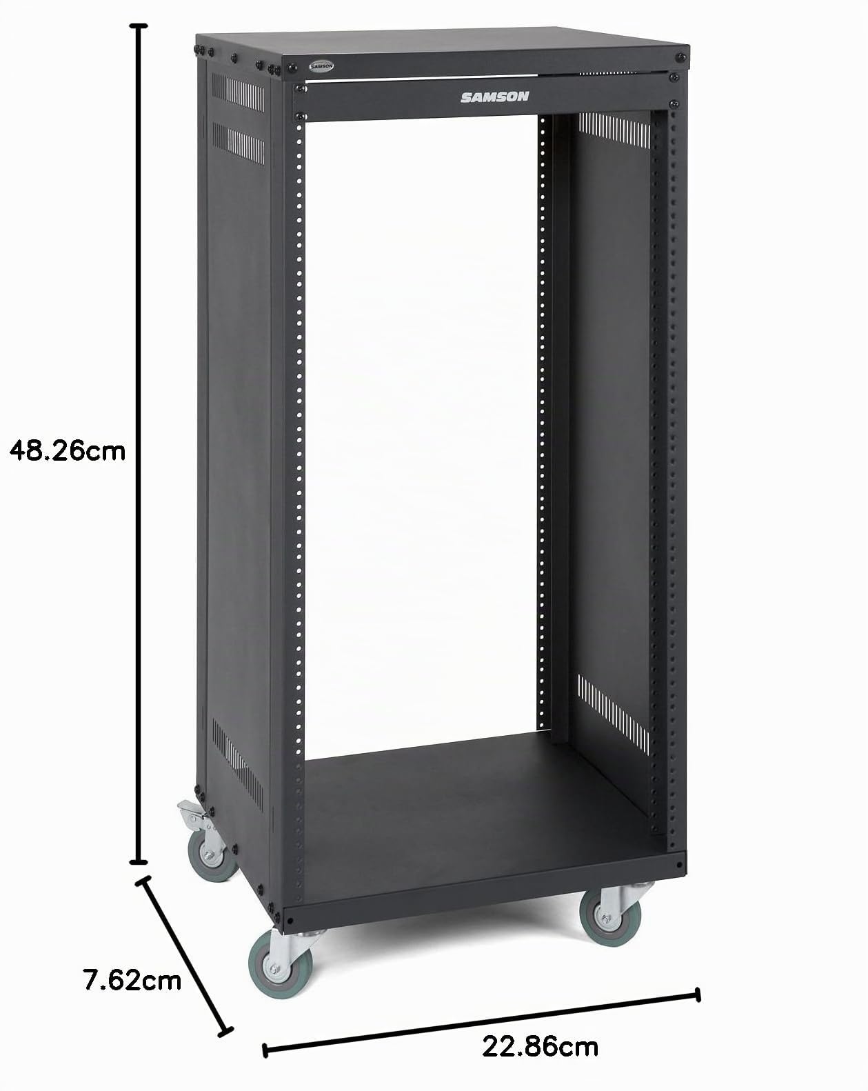 Samson SRK21 - Rack (21U, 19"), color negro.