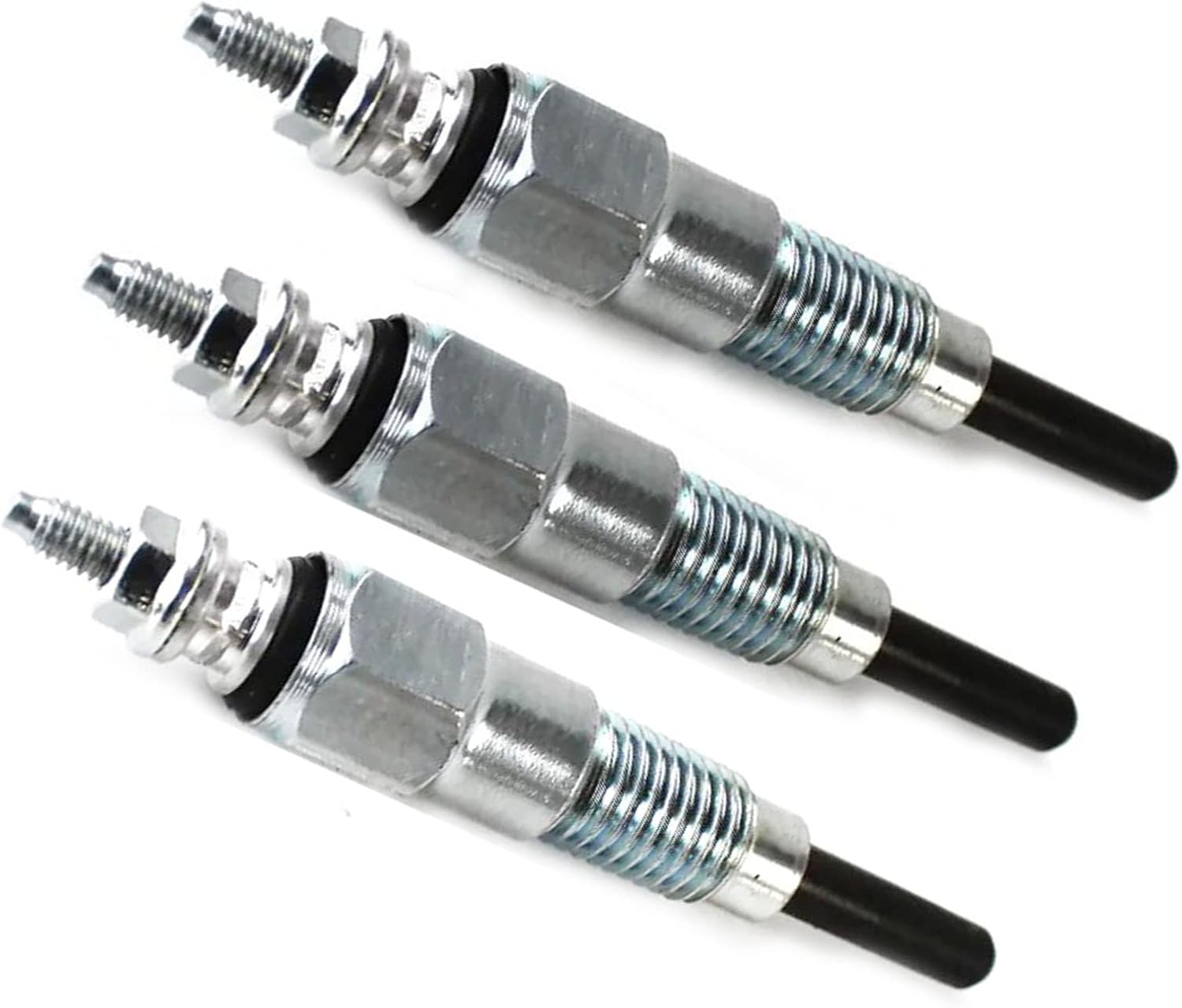 3X Glow Plug 119717-77800 Compatible with Yanmar 3TNA72 3TN75 3TNA75 3TNT5U 3TN66 3TNA68 Engine