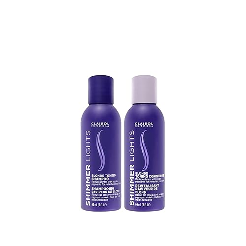 Miniatura 3 de Clairol Professional Shimmer Lights Purple Shampoo & Conditioner  Neutralizes Brass & Yellow Tones  For Blonde, Silver, Gray & Highlighted