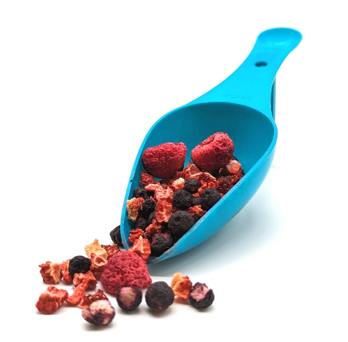 Müsli Mühle gefriergetrocknete Premium Bio Beeren Mischung – 500g | Für Müsli, Smoothies, Backen & als Snack – getrocknete Früchte im Mix aus Wildheidelbeeren, Erdbeerwürfeln & Himbeeren