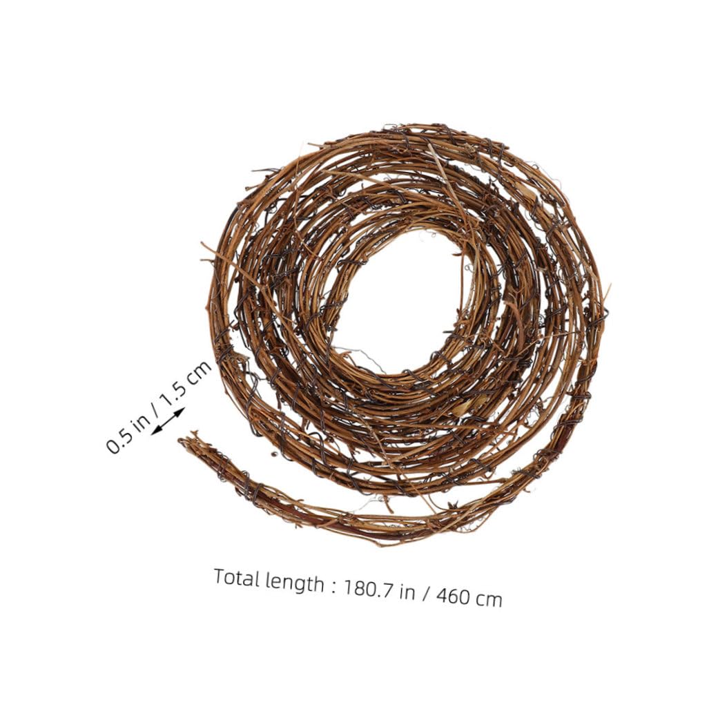 Garneck 5stücke Natürliche Rattankränze Handgeflochtenes Weinreben-Gestell Als Kranzbasis Für DIY-basteln Hochzeits Weihnachtsdeko Vielseitig Für Tür Fenster Wand Geeignet