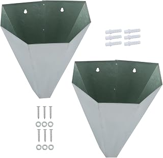 2 Pack Medium-Sized Galvanized Steel Chicken Restraining Cone for Large Layers, Broilers, Roasters, and Turkeys Up to 8 Pounds