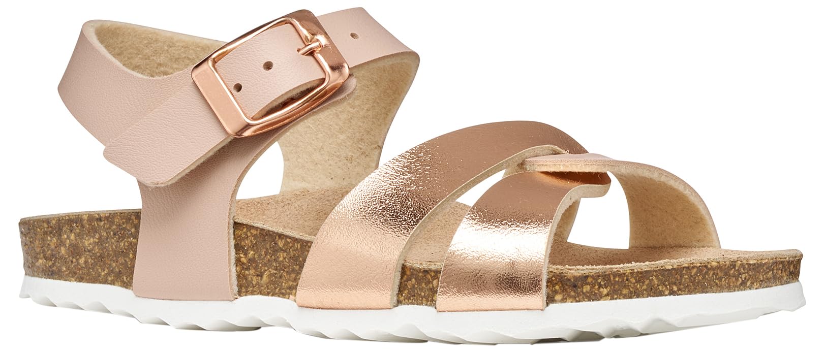 Geox J Adriel Girl B Sandal, LT Rose/Rose Gold, 28 EU / 10 UK