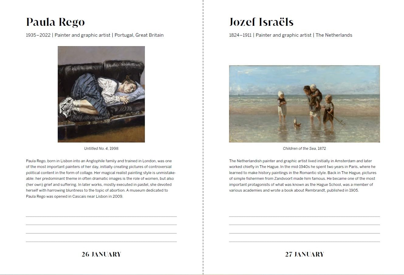 An artist a day: a daily diary of artist's birthdays