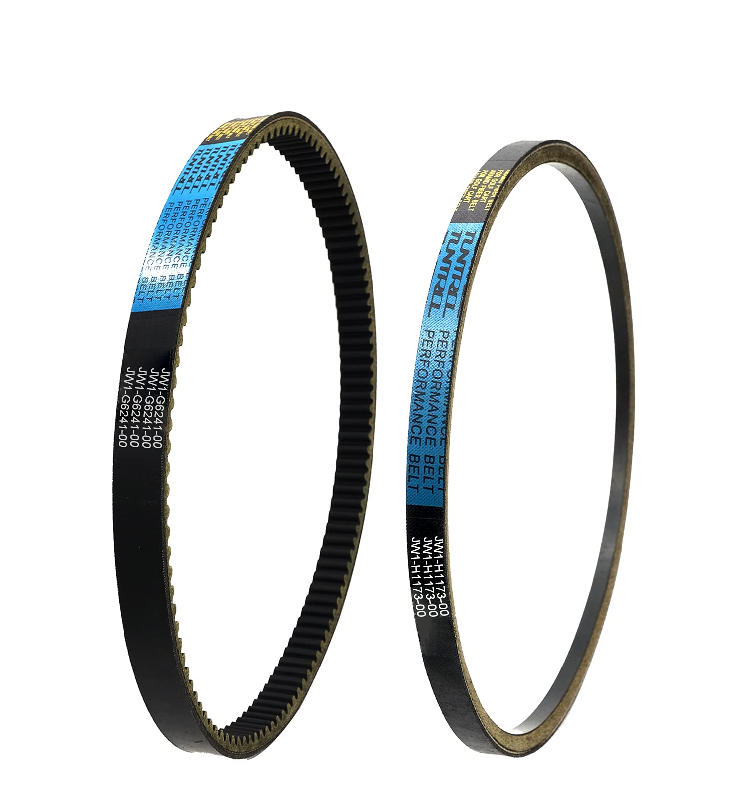 Tuntrol Golf Cart Starter/Generator & Drive Belt Kit fit for Yamaha G29 2007-2012.5, Aramid Fiber Replacement Belt JW1-G6241-00 & J38-81173-00