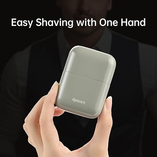 Miniatura 8 de Mini afeitadoras eléctricas de acero para hombres Mini maquinilla de afeitar eléctrica mejorada, afeitadora de viaje portátil con impermeabilidad