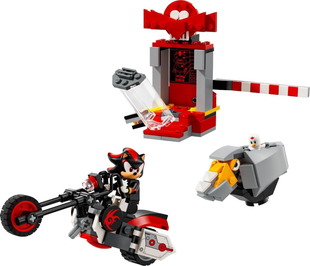 LEGO Sonic the Hedgehog Shadow the Hedgehog Escape, Motorcycle Toys for Kids, Characters from Video Games for Boys, Girls and Fans from 8 Years 76995