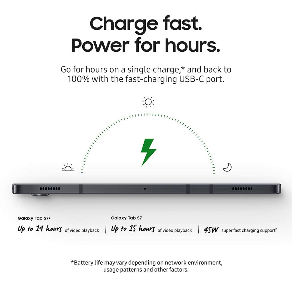 Samsung Galaxy Tab S7+ 256GB (Black) : Amazon.ca: Electronics