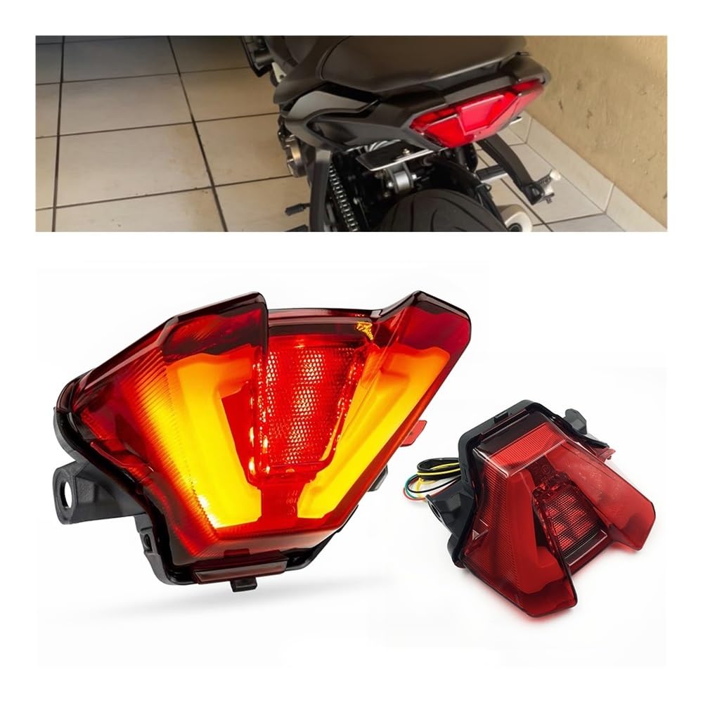 Luce freno Fanale posteriore Per MT07 2018-2023 Fanale Posteriore Freno Indicatori Di Direzione Lampada Moto MT 07 Integrato Accessori Modificati