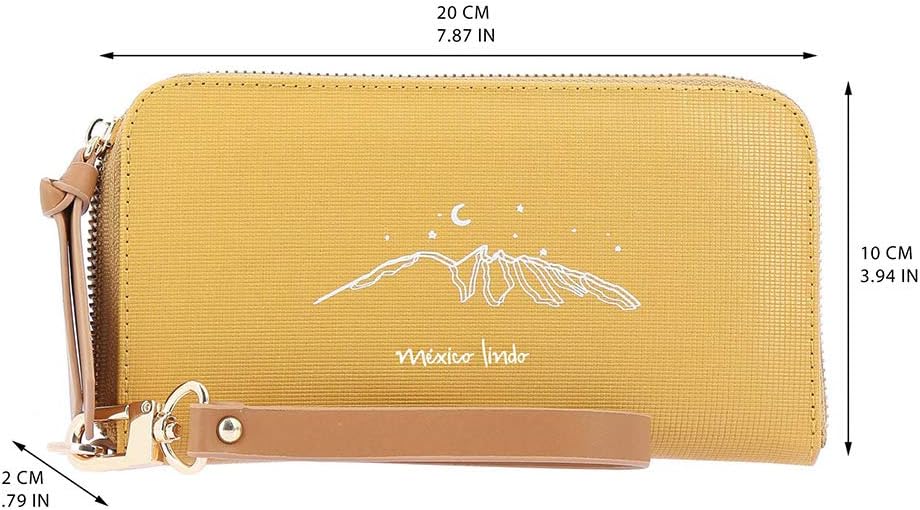 Amazon.com: PIAGUI Cartera para Mujer MAGNOLIA Bolso Mexicano, Mostaza), 1  : Ropa, Zapatos y Joyería