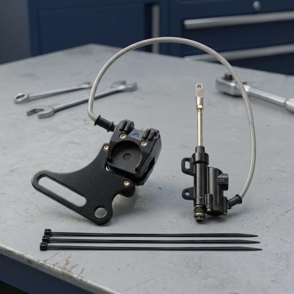 Rear Disc Brake Kit with Hydraulic Caliper for 12mm Wheel Shaft