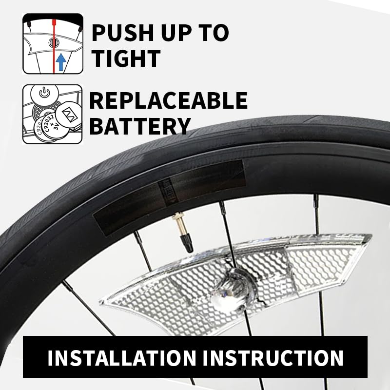 Lumières LED pour rayons de vélo afin d'être visible la nuit aux intersections