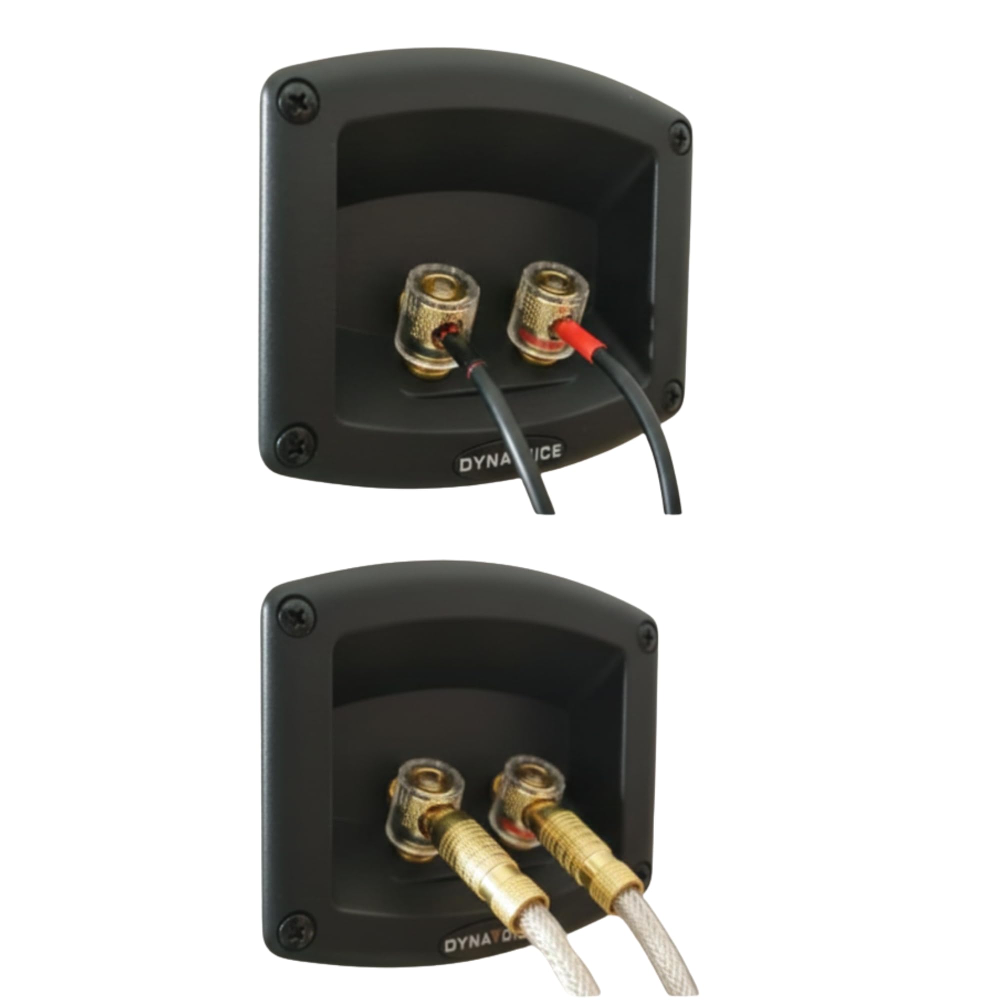 Dynavoice Magic C-4 Schwarz Matt – Center Lautsprecher Passiv 2-Wege, 2x4 Woofer + 1" Hochtöner, Front Bassreflex, 100W, für Heimkino 5.1 und 7.1