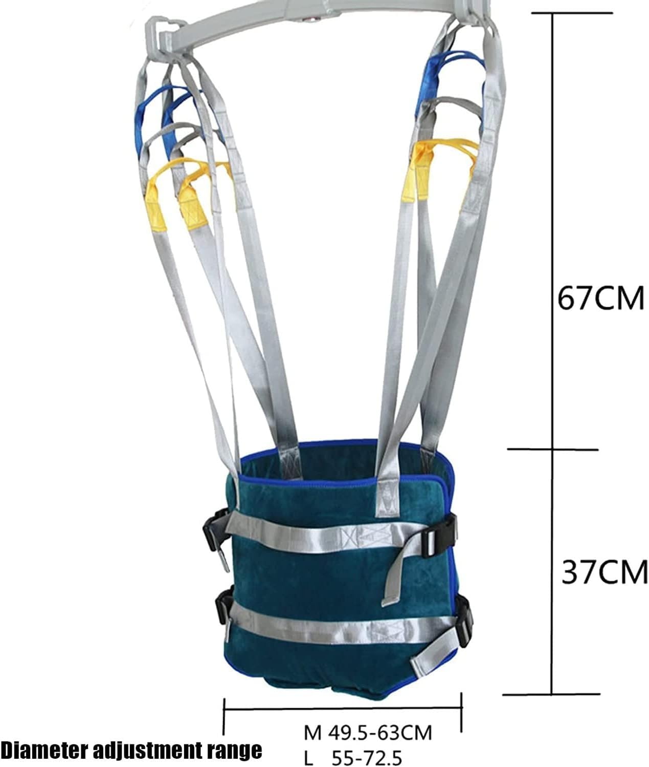 Imbracatura per allenamento e camminata, per pazienti, per aiutare la riabilitazione, dispositivo di allenamento della marcia, imbracatura per camminare assistita dal paziente (grande)
