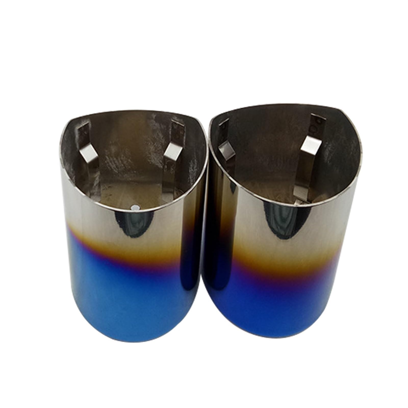 Scarico Auto Terminale di Scarico Tubo di Scarico per Auto È Adatto per La Decorazione della Gola della Coda del Silenziatore in Acciaio Inossidabile Semi-Blu per B&MW Serie 5