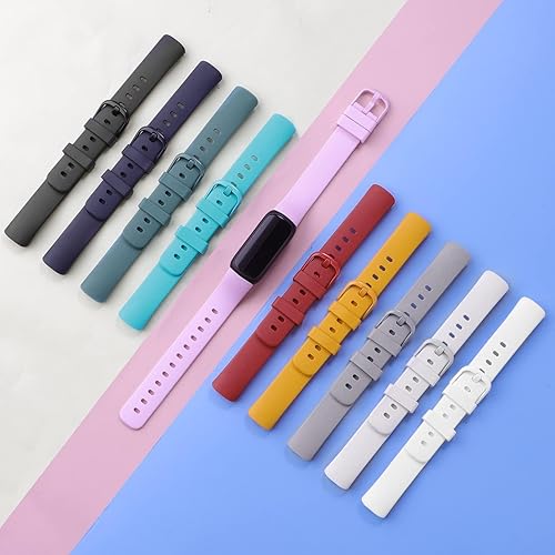 Miniatura 2 de Farluya 10 Pack Compatible with Fitbit Inspire 3 Bands,Soft Sport Bands Silicone Replacement Wristband for Fitbit Inspire 3 Tracker Smart Watch for