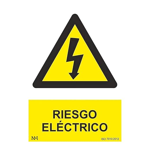 Normaluz Rd30007 - Señal Riesgo Eléctrico Pvc Glasspack 0.7 Mm 21X30 Cm, Armadillo