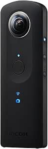 RICOH THETA S ブラック 360度全天球カメラ 360° Full HD 30fps フルハイビジョン動画 25分間連続撮影可能 精度の高い自然なスティッチング HDR合成撮影で明暗差のある室内撮影もきれいに撮影できます 910720